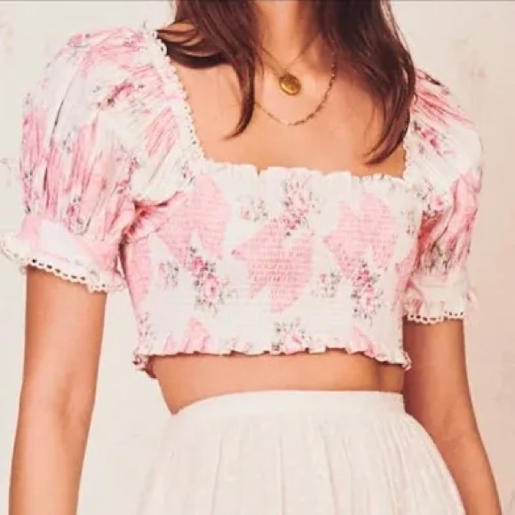 LoveShackFancy Tops - LoveShackFancy Calypso Top